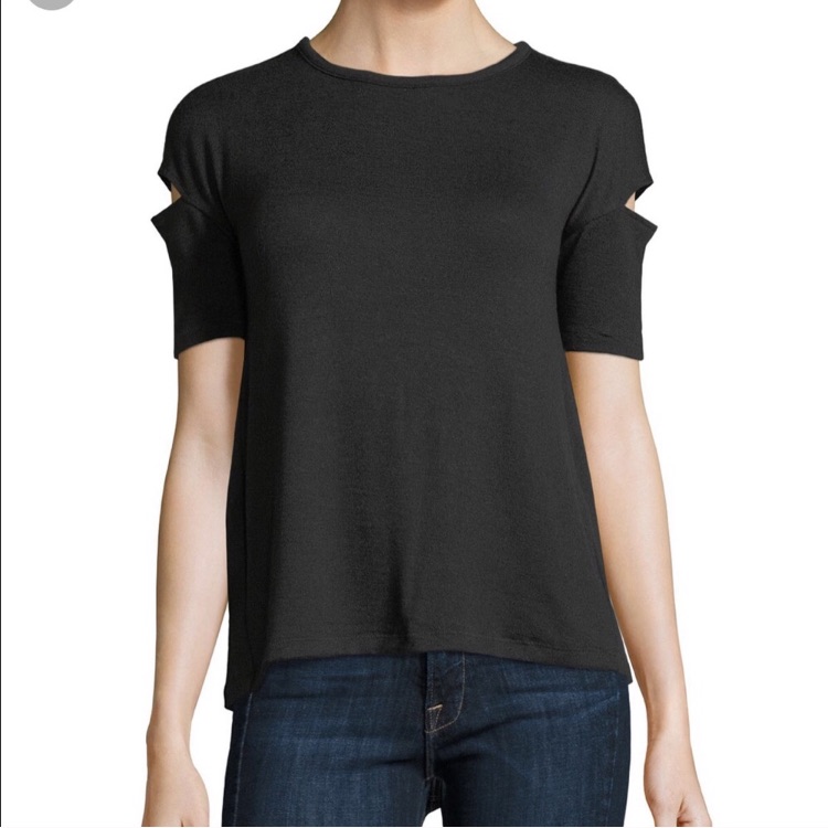 Rag & Bone Cold Shoulder Short Sleeve Island Crew